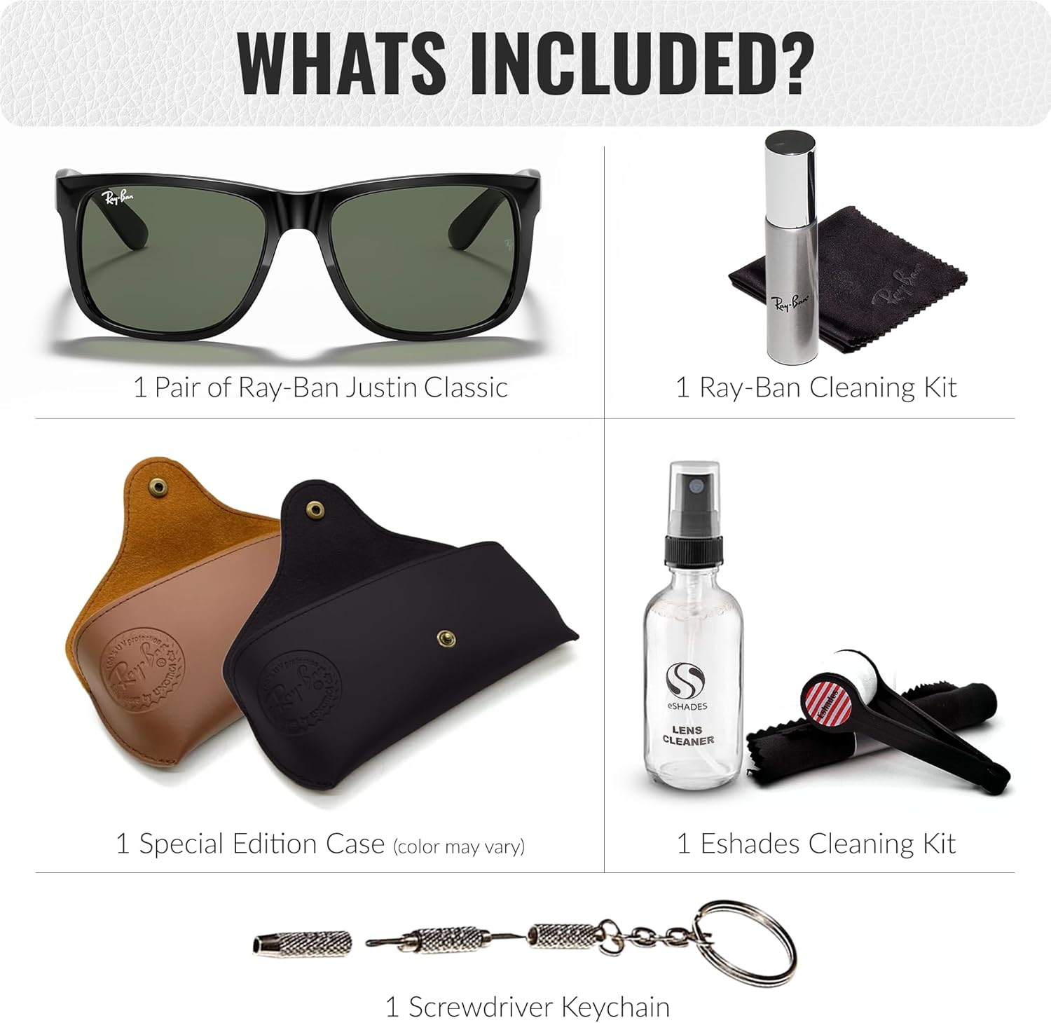 Square Shape Sunglasses With Eyewear Kit Bundle - High Bridge Fit Dark Green Lens