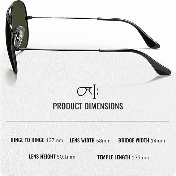 Classic Aviator Shape Sunglasses With Eyewear Kit Bundle Black Frame  Green Lens