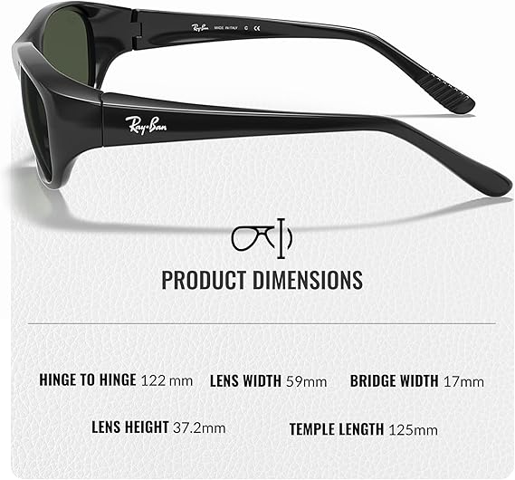 Rectangle Sunglasses With Eyewear Kit Bundle - High Bridge Fit