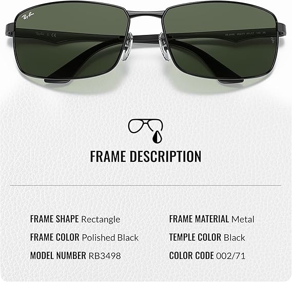 Rectangle Sunglasses With Eyewear Kit Bundle Sunglasses Polished Black Frame