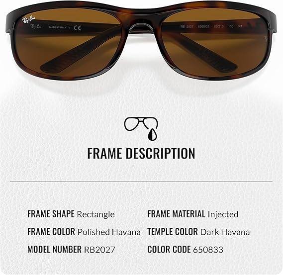 Rectangle Sunglasses With Eyewear Kit Bundle - High Bridge Fit -Polarized Grey Lens