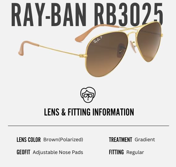 Classic Aviator Shape Sunglasses With Eyewear Kit Bundle Gold Frame Polarized Brown Gradient Lens