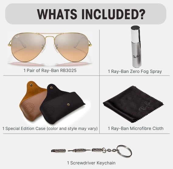 Classic Aviator Shape Sunglasses With Eyewear Kit Bundle Gold Frame Polarized Brown Lens
