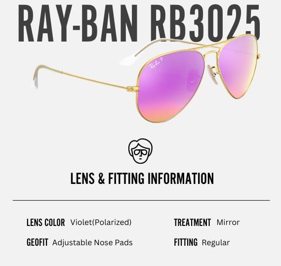 Classic Aviator Shape Sunglasses With Eyewear Kit Bundle Gold Frame Polarized Cyclamen Flash Lens