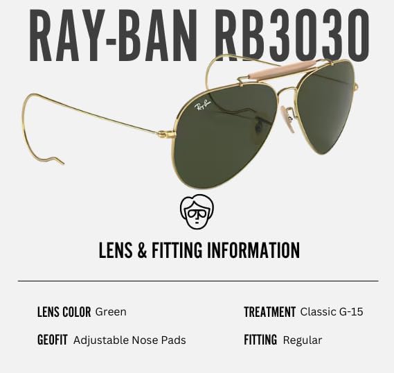 Outdoorsman Aviator Pilot Shape Sunglasses for Men and Women With Eyewear Kit Bundle