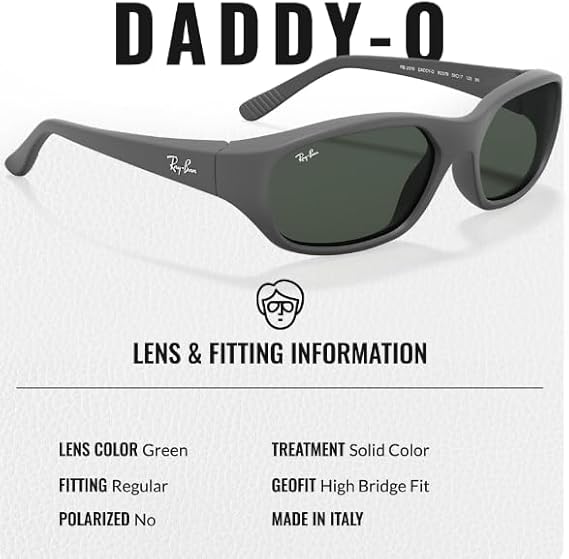 Rectangle Sunglasses With Eyewear Kit Bundle - High Bridge Fit - Retro Sunglasses Matte Black Frame  Green Lens