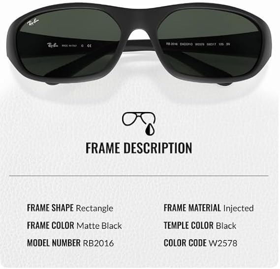 Rectangle Sunglasses With Eyewear Kit Bundle - High Bridge Fit - Retro Sunglasses Matte Black Frame  Green Lens