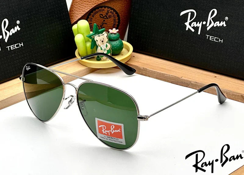 Aviator Classic Silver G-15 UV-400 Sunglasses