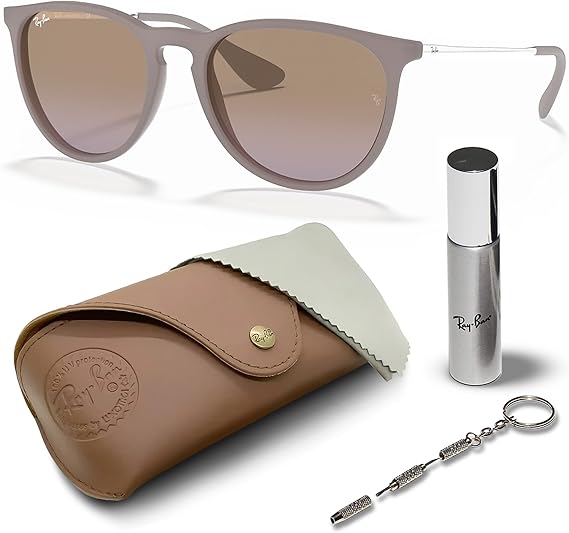 Phantos Shape Sunglasses With Eyewear Kit Bundle - High Bridge Fit -Violet Lens