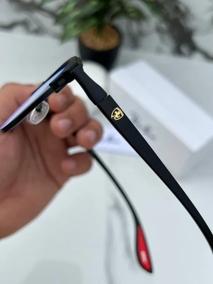 METAL BLACK BLUE CUT UV-400 SUNGLASSES