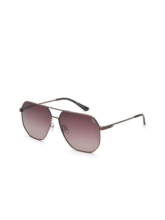 Brown Lens & Brown Square Sunglasses For Men