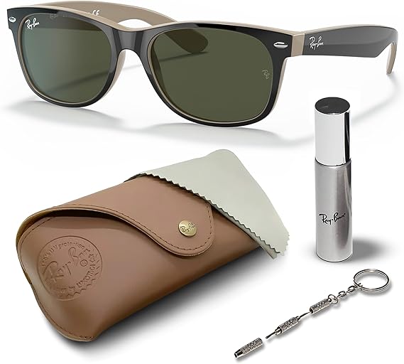 Wayfarer Color Mix Square Shape Sunglasses With Eyewear Kit Bundle