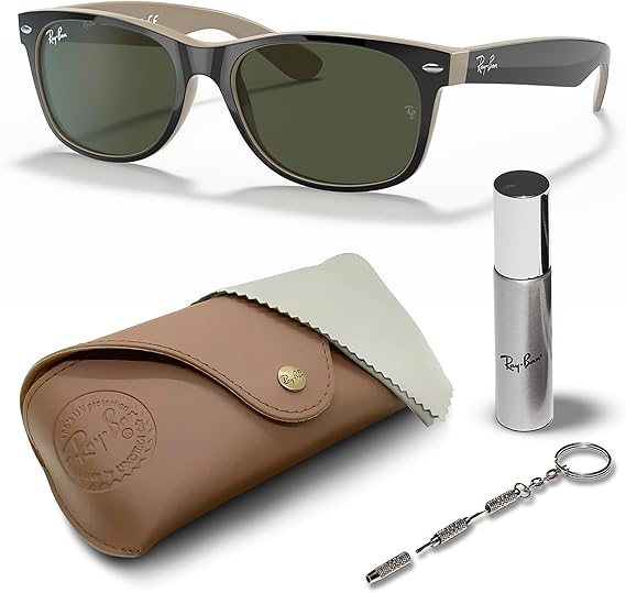 Classic Square Shape Sunglasses With Eyewear Kit Bundle Square Sunglasses  Polished Black