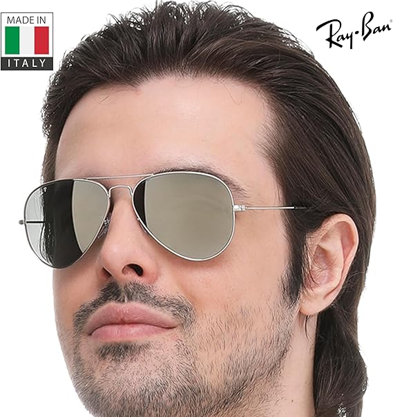 Classic Aviator Shape Sunglasses With Eyewear Kit Bundle Polished Silver Frame Polarized Grey Lens