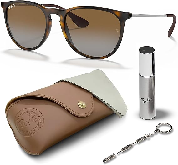 Phantos Shape Sunglasses With Eyewear Kit Bundle - High Bridge Fit - Polarized Brown Lens