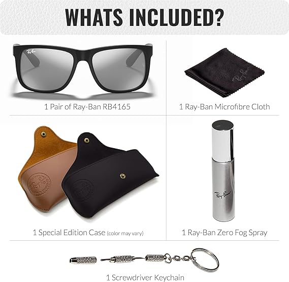 Mix Square Shape Sunglasses With Eyewear Kit Bundle Grey Mirror Silver Lens