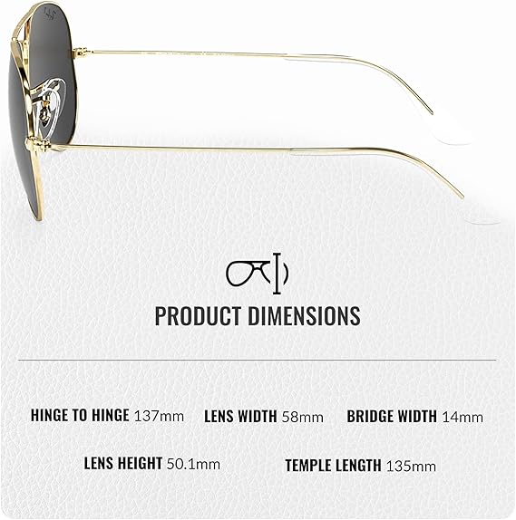 Classic Aviator Shape Sunglasses With Eyewear Kit Bundle Gold Frame  Polarized Black Lens