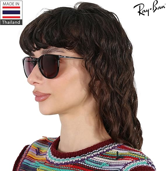 Classic Phantos Shape Sunglasses With Eyewear Kit Bundle - High Bridge Fit -  Purple Lens