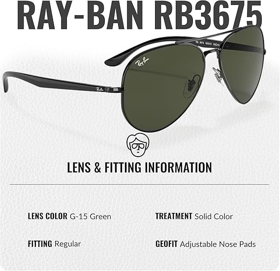 Aviator Shape Sunglasses With Eyewear Kit Bundle  Polished Black Frame Green Lens