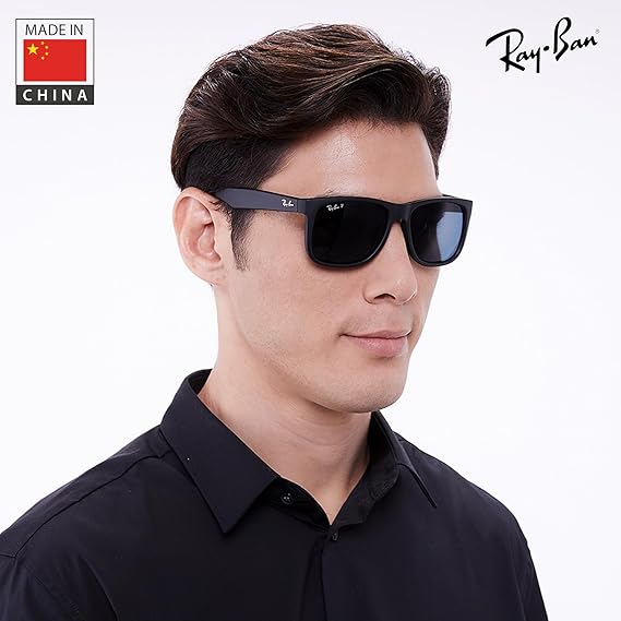 Color Mix Square Shape Sunglasses With Eyewear Kit Bundle Polarized Dark Blue Lens