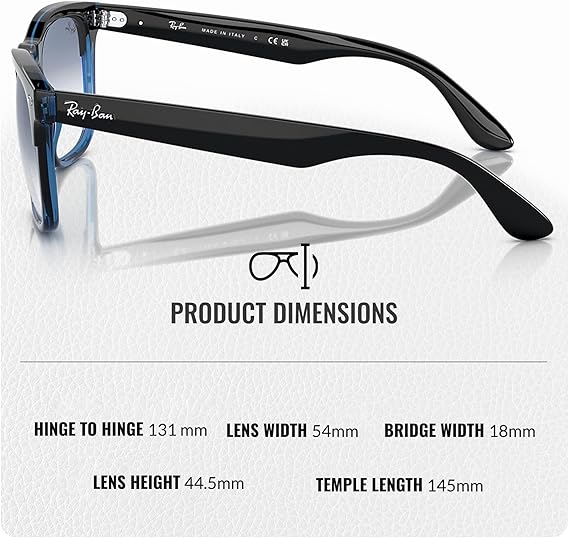 Square Shape Sunglasses With Eyewear Kit Bundle - High Bridge Fit - Blue Frame  Blue Lens