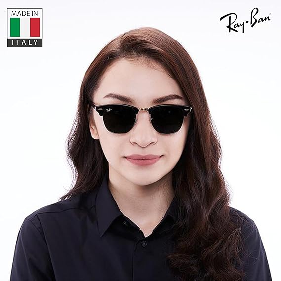 Square Legend Gold Rectangle Sunglasses With Eyewear Kit Bundle GREEN solid color