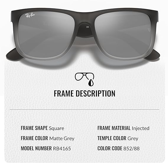 Square Shape Sunglasses With Eyewear Kit Bundle - High Bridge Fit  Grey Gradient Lens