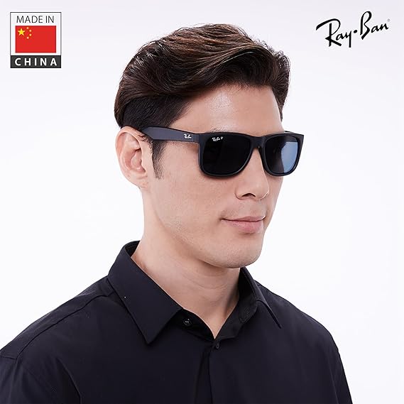 Color Mix Square Shape Sunglasses With Eyewear Kit Bundle - High Bridge Fit - Blue Mirror Lens