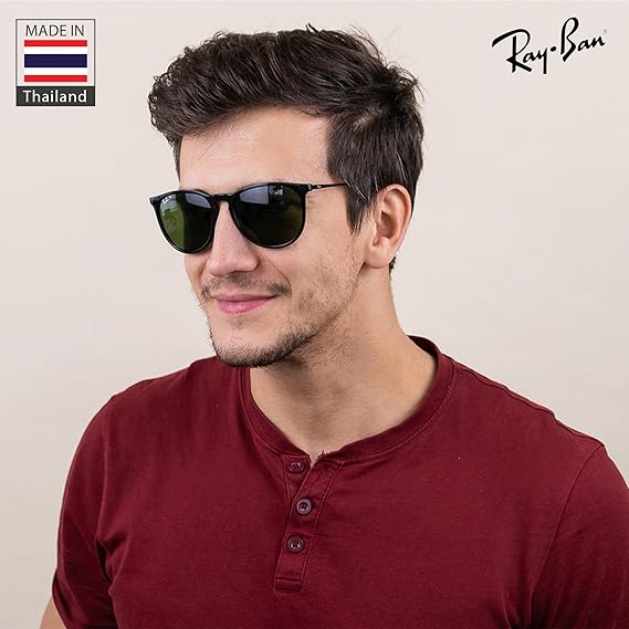 Classic Phantos Shape Sunglasses With Eyewear Kit Bundle - High Bridge Fit -  Green Lens