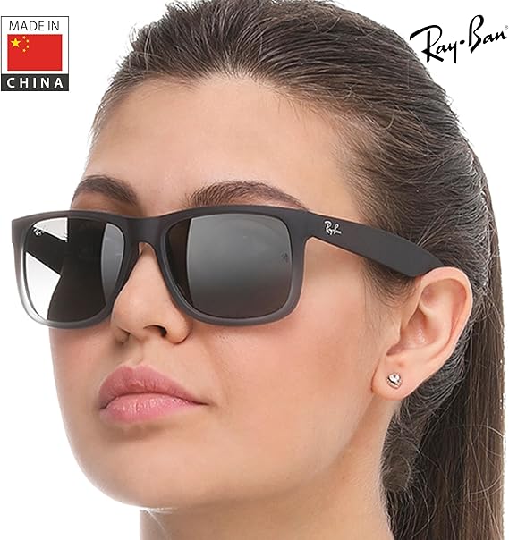 Square Shape Sunglasses With Eyewear Kit Bundle - High Bridge Fit  Grey Gradient Lens