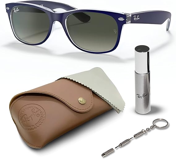 WAYFARER Classic Square Shape Sunglasses With Eyewear Kit Bundle Square Sunglasses Grey Lens