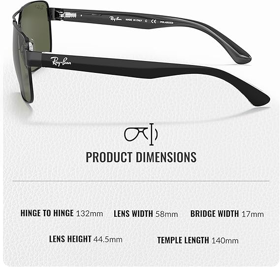 Square Shape Sunglasses With Eyewear Kit Bundle - Adjustable Nose Pads -   Polarized Green Lens