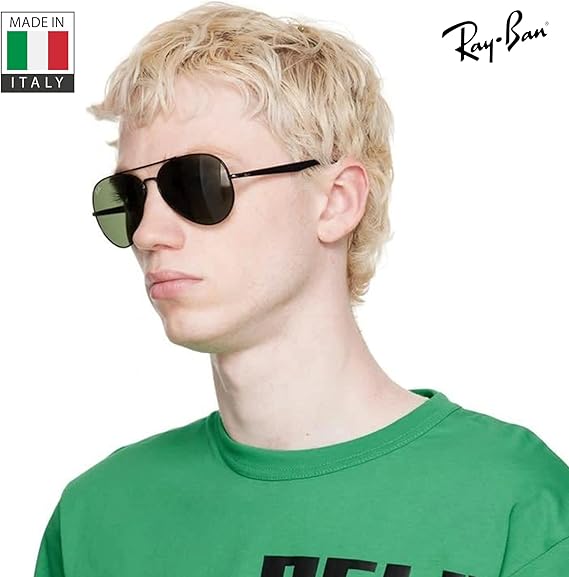 Shape Sunglasses With Eyewear Kit Bundle Black Frame Polarized Green Lens