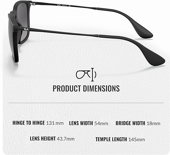 Shape Sunglasses With Eyewear Kit Bundle - High Bridge Fit -  Light Grey Gradient Lens