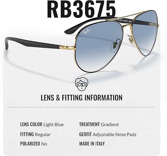 Shape Sunglasses With Eyewear Kit Bundle  Gold Frame Light Blue Lens