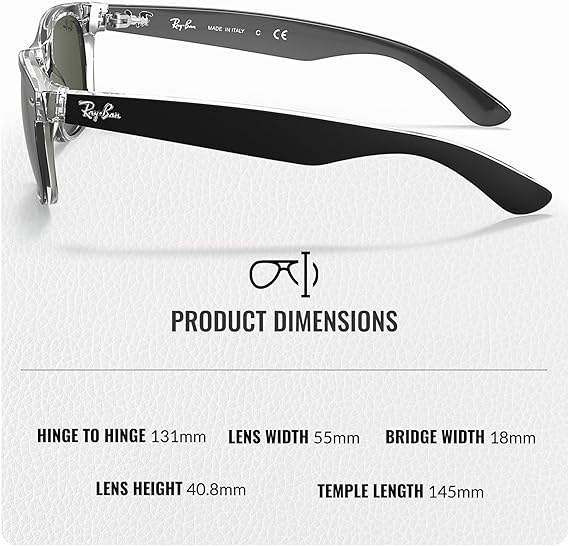 Wayfarer Color Mix Square Shape Sunglasses With Eyewear Kit Bundle - High Bridge Fit - Green Lens