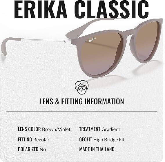 Phantos Shape Sunglasses With Eyewear Kit Bundle - High Bridge Fit -Violet Lens