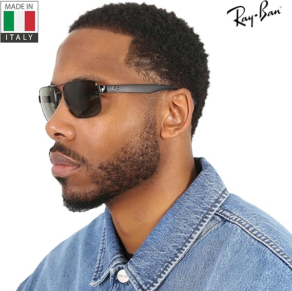 Square Shape Sunglasses With Eyewear Kit Bundle - Adjustable Nose Pads -   Polarized Green Lens