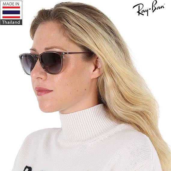 Phantos Shape Sunglasses With Eyewear Kit Bundle - High Bridge Fit -   Light Grey Gradient Lens