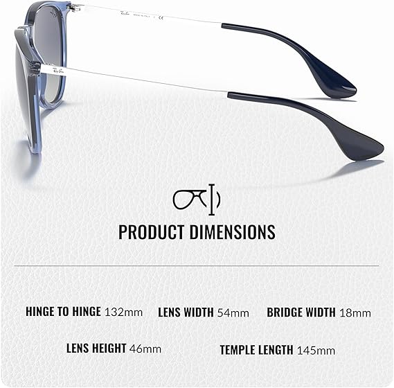 Phantos Shape Sunglasses With Eyewear Kit Bundle - High Bridge Fit -  Blue Frame  Blue Gradient Lens