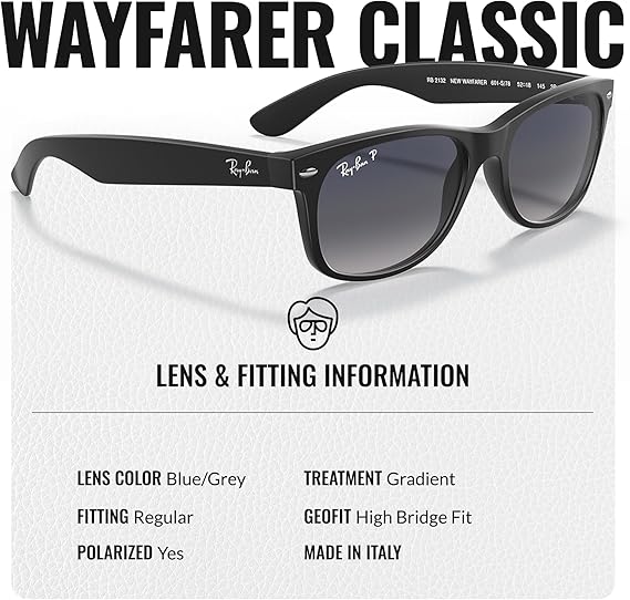 Classic Square Shape Sunglasses With Eyewear Kit Bundle Blue Grey Lens