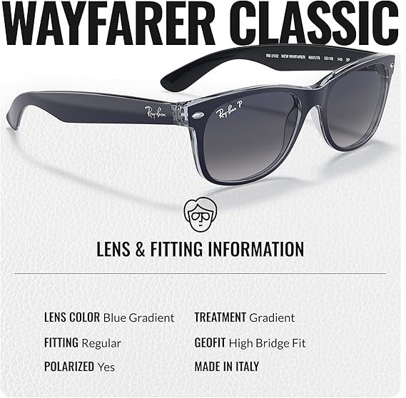 Classic Square Shape Sunglasses With Eyewear Kit Bundle  Square Sunglasses Matte Blue Frame Polarized Blue Gradient Lens