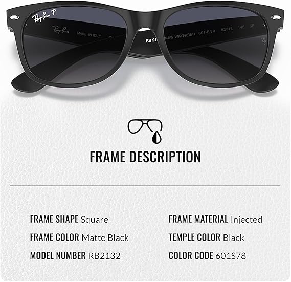 Classic Square Shape Sunglasses With Eyewear Kit Bundle Blue Grey Lens