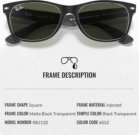 Wayfarer Color Mix Square Shape Sunglasses With Eyewear Kit Bundle - High Bridge Fit - Green Lens