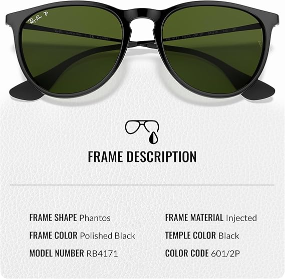 Classic Phantos Shape Sunglasses With Eyewear Kit Bundle - High Bridge Fit -  Green Lens