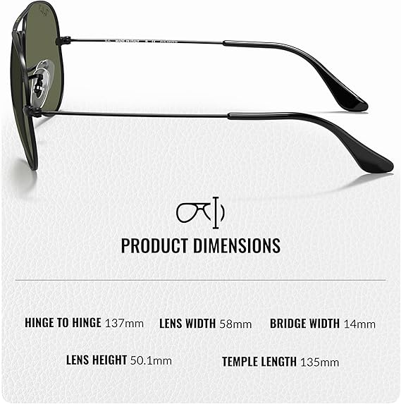 Classic Aviator Shape Sunglasses With Eyewear Kit Bundle Black Frame  Polarized Green Lens