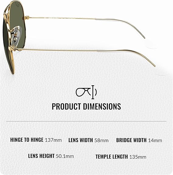 Classic Aviator Shape Sunglasses With Eyewear Kit Bundle Gold Frame Polarized Green Lens