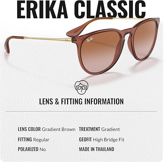 Phantos Shape Sunglasses With Eyewear Kit Bundle - High Bridge Fit -  Gradient Brown Lens