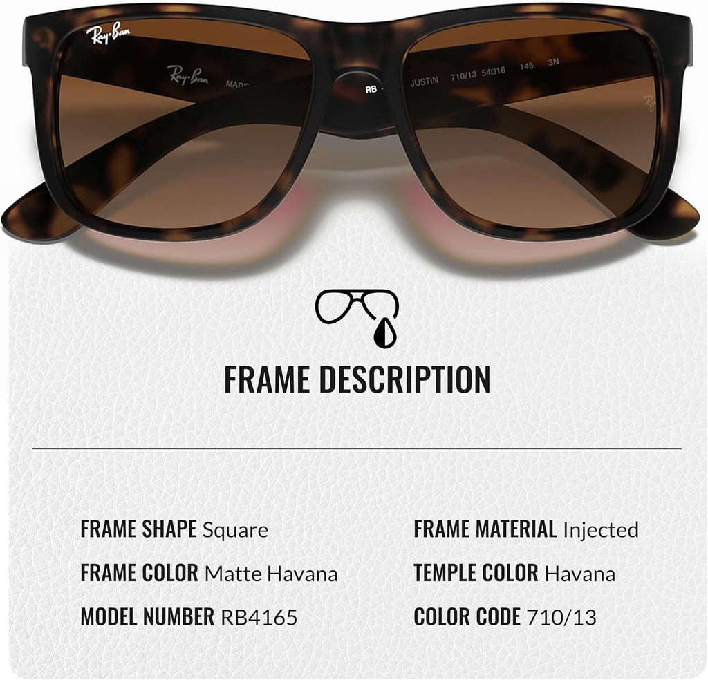 Classic Square Shape Sunglasses With Eyewear Kit Bundle - High Bridge Fit -  Dark Brown Lens