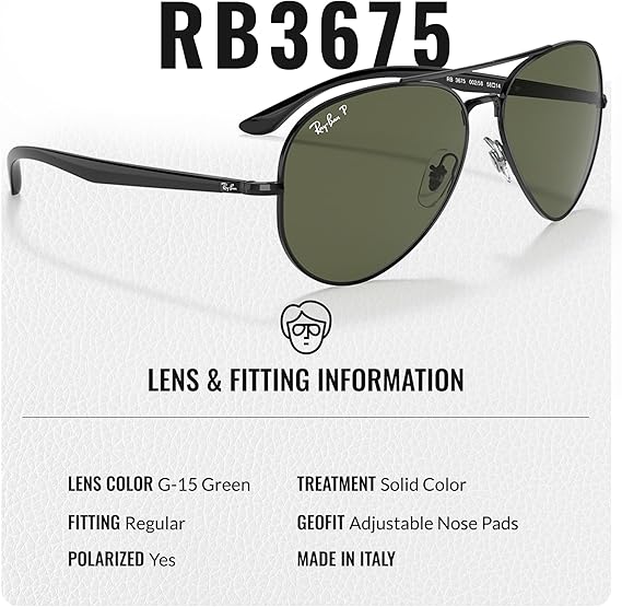 Shape Sunglasses With Eyewear Kit Bundle Black Frame Polarized Green Lens